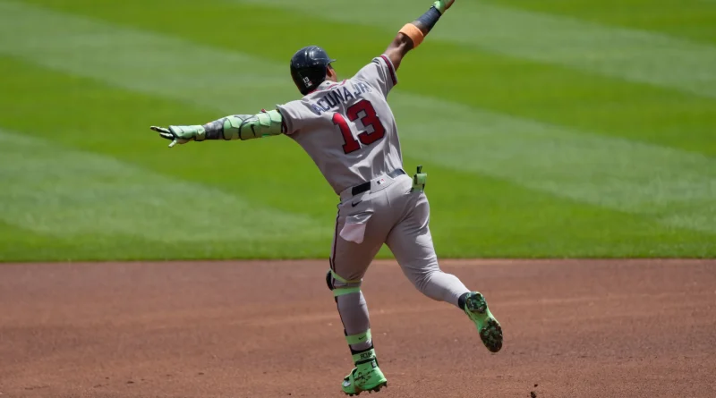 Ronald Acuña Jr. en modo bestia con su cuarto juego seguido con jonrón
