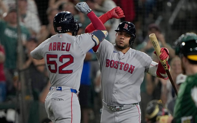 Abreu-Contreras una dupla demoledora con los Medias Rojas de Boston